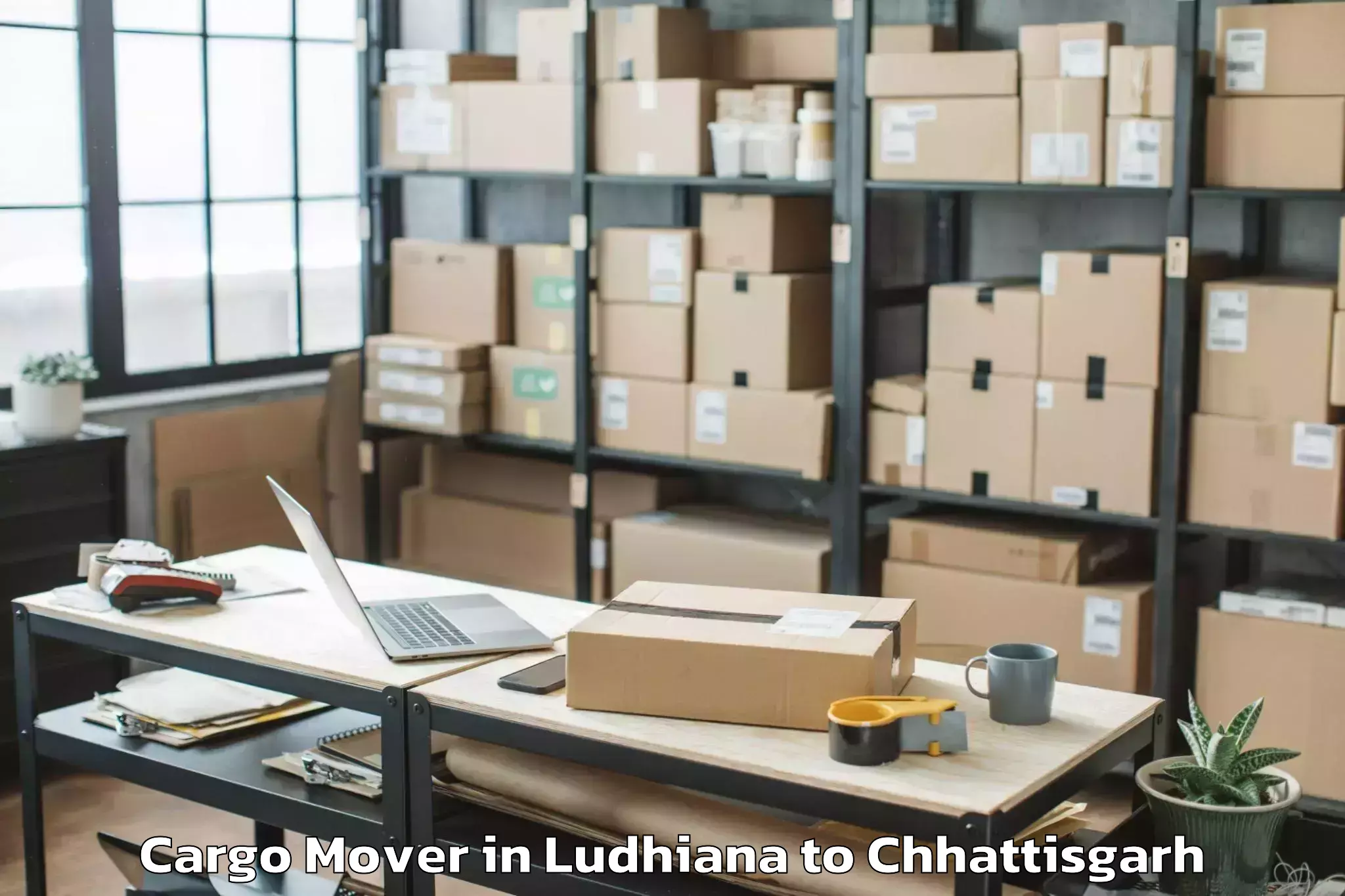 Easy Ludhiana to Raipur Cargo Mover Booking